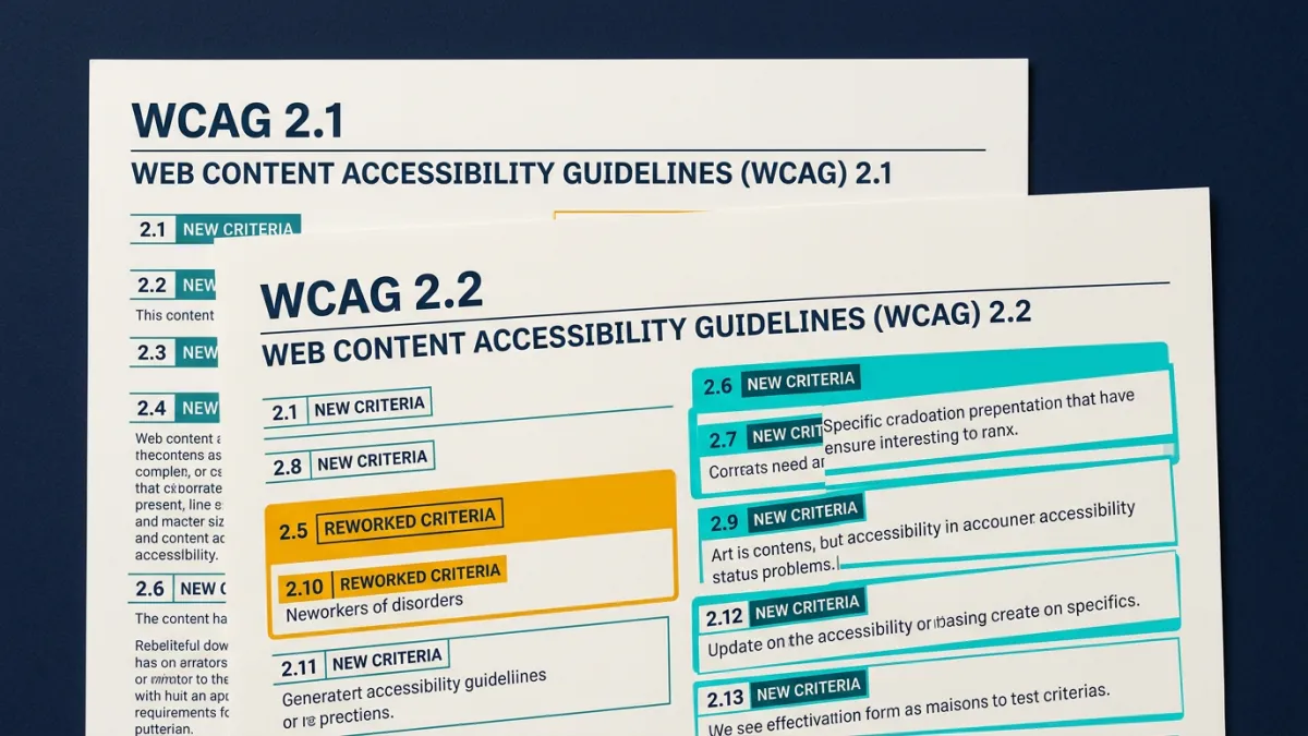 What Is the Difference Between WCAG 2.1 and WCAG 2.2?